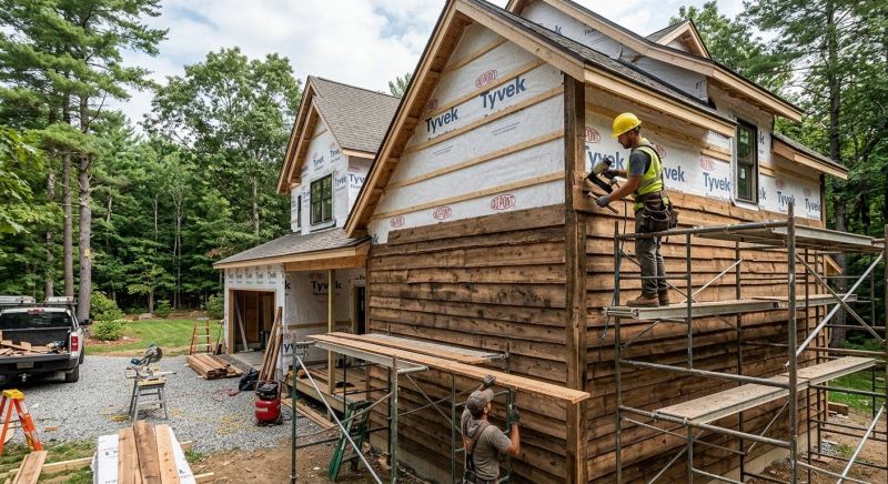 Rustic Siding Installation