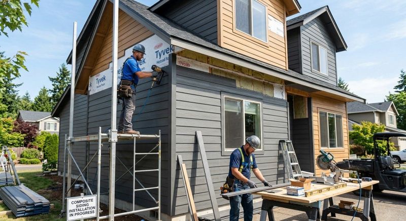 Composite Siding Installation in Marshall County, TN
