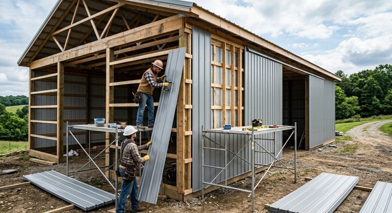 Metal Barn Siding Installation in Pulaski, TN