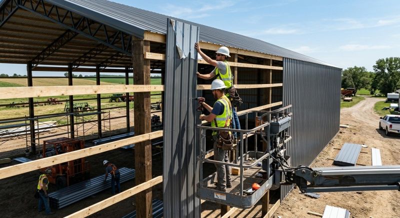 Metal Barn Siding Installation in Pulaski, TN