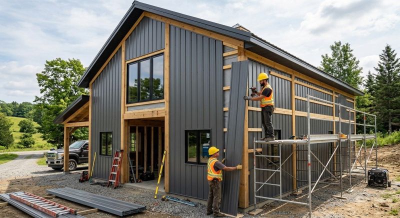 Metal Barn Siding Installation in Pulaski, TN