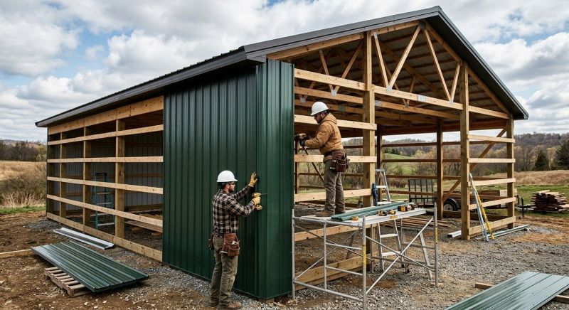Metal Barn Siding Installation in Pulaski, TN