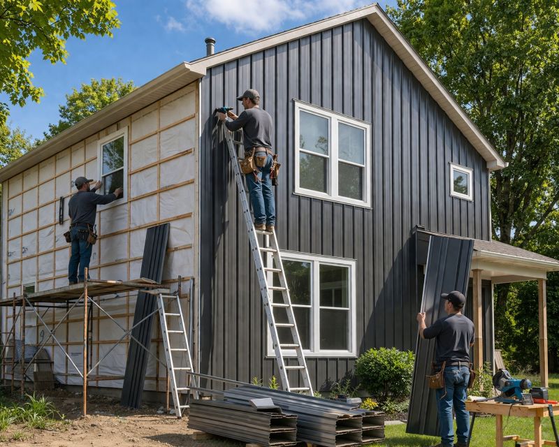 Sheet Metal Siding Replacement in Pulaski, TN